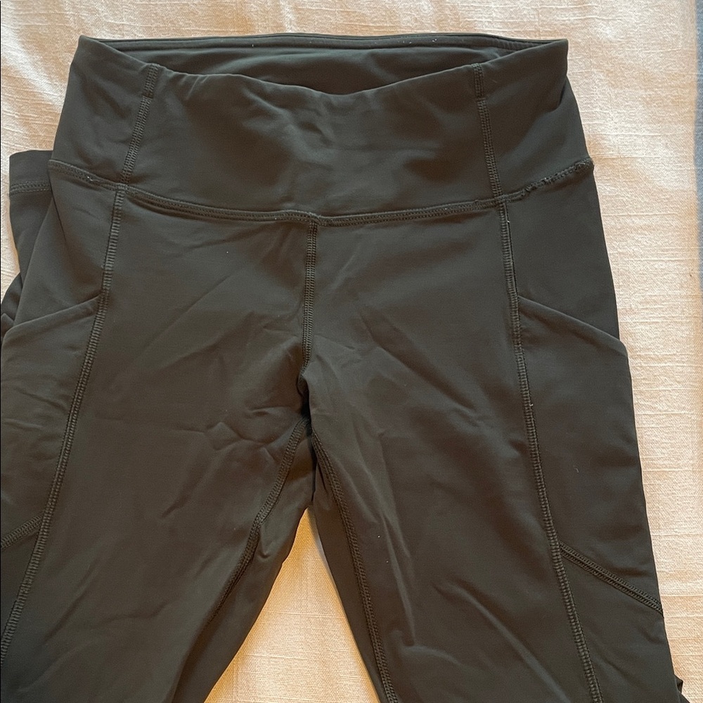Dark Green Lululemon Leggings Size 4